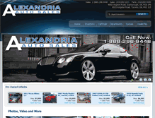 Tablet Screenshot of alexandriaautosales.ca